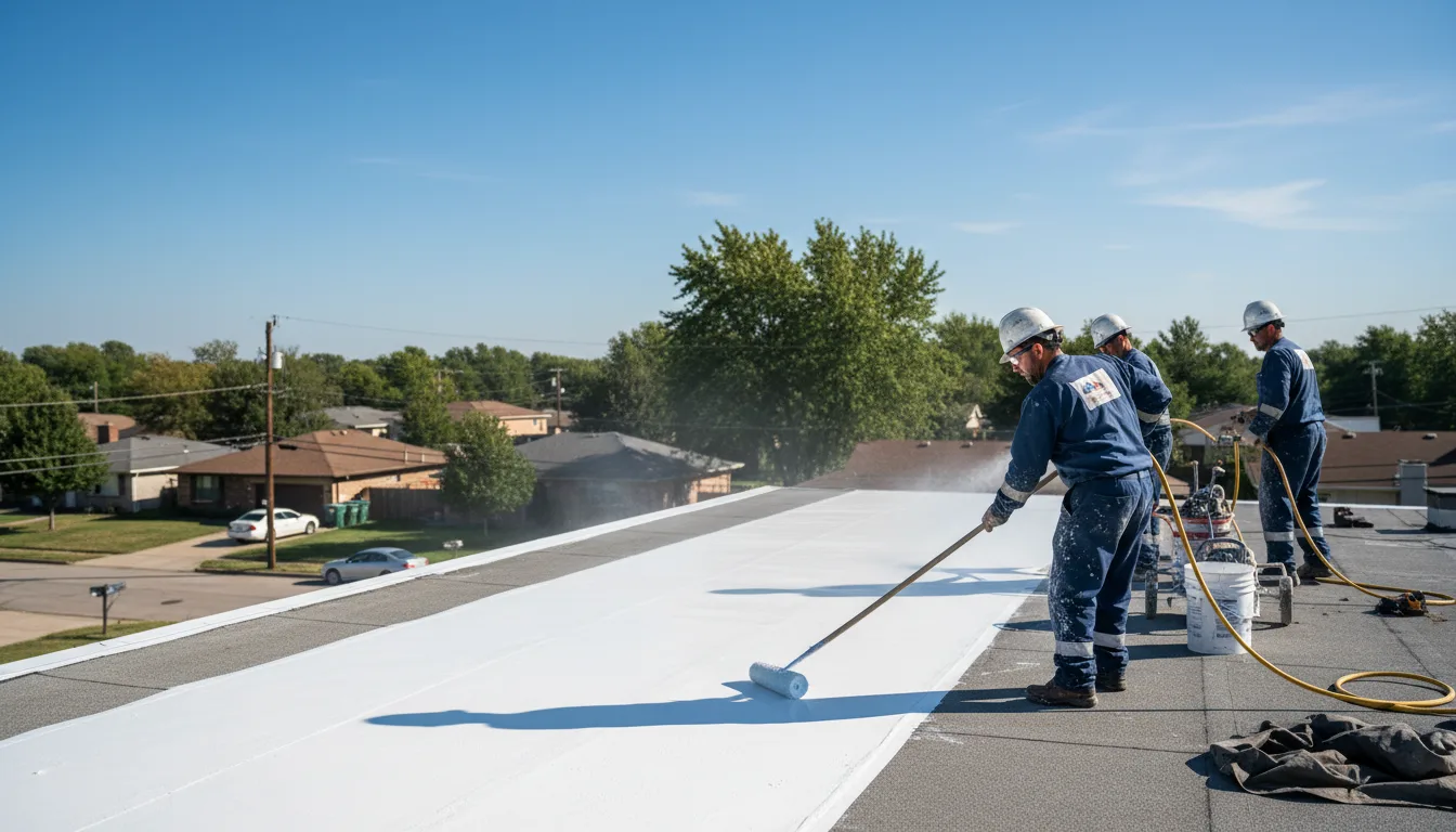 Commercial roof coating in Orangeville, PA near me